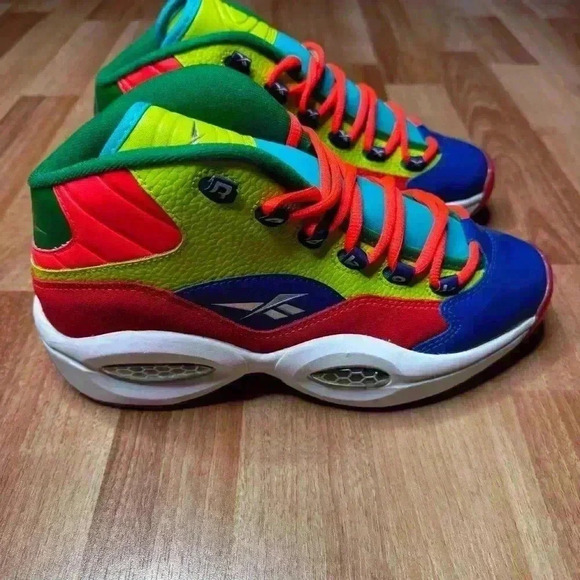 Reebok Question Mid Allen Iverson HP3005 Mens Basketball Shoes  Size 7 - Picture 10 of 13